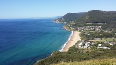 Pacific Ocean - View of Stanwell Park and Lawrence Hargrave Drive