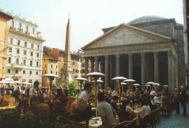 The Pantheon (and Nearby Cafes)