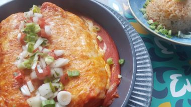 Beef Enchiladas with Rice