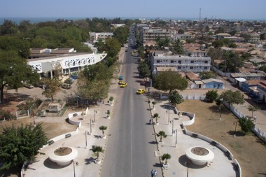 Banjul from the Top of the Arch