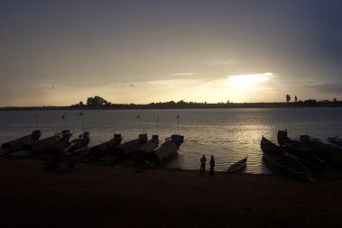 Sunset on the Niger in Mopti