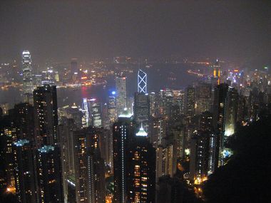 Hong Kong at Night from the Peak