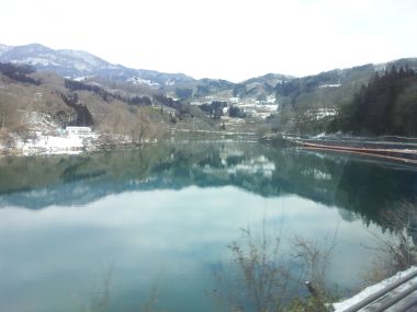 View Out Window on Way to Nagano