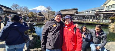Posing in Oshino Village