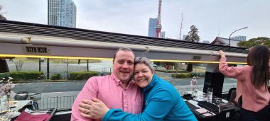 Two Tourists at the Tokyo Tower