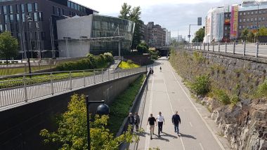 Pedestrian Walkway near the Museum of Contemporary Art