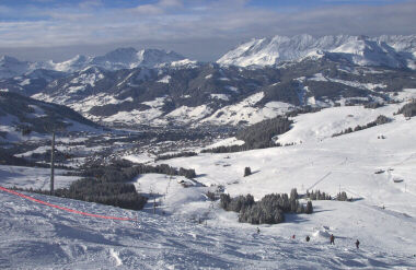 View of Town of Megeve from St. Gervais Ski Area
