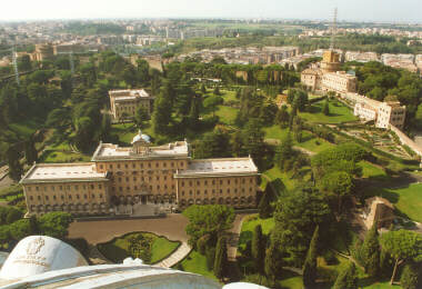 Vatican City from Above (behind St. Peter's)