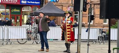 Town Crier Opening the Day