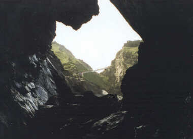 Tintagel from Merlin's Cave