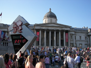 Countdown Clock in Trafalgar Square