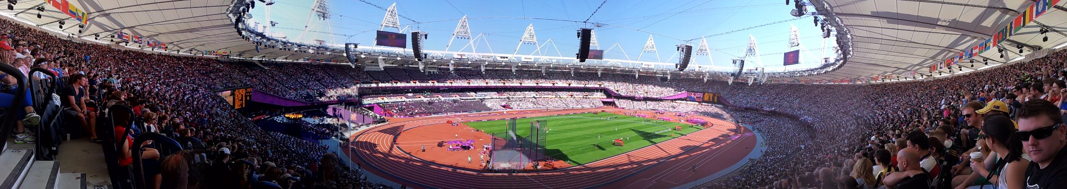 Panoramic View of Inside the Stadium