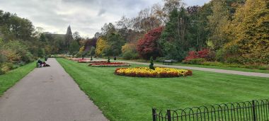 Seaton Park with St. Machar's Cathedral at End Seaton Park with St. Machar's Cathedral at End