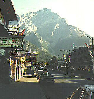 The Main Street in Banff