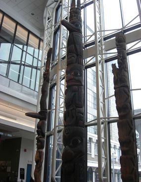 Totem Poles in Main Foyer